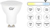 GY_LED_GU10_8W_800lm_Product_Specifications