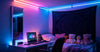 A simple LED strip installation creates a comfortable study corner without damaging dorm walls.