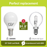 GY E14 G45 LED Lampe 4.9W 807 Lumen Energieeffizienzklasse C