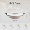 GY 12 Pack LED Recessed Spotlight with GU10 Socket Round Ceiling Downlight Frame for MR16 Bulbs 35° Adjustable Ø75–100 mm Cutout Without Bulbs