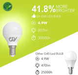 GY E14 G45 LED Lampe 4.9W 807 Lumen Energieeffizienzklasse C
