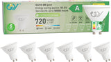 GY GU10 LED Lampe 4W 720 Lumen ersetzt 60W Halogen Energieeffizienzklasse A