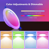 GY Spot LED RGB WiFi Smart GU10 7W Dimmerabile compatibile con Alexa e Google Home