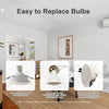 GY 6 Pack LED Recessed Spotlight with GU10 Socket IP65 Waterproof Round Ceiling Downlight Frame for MR16 LED Bulbs 35° Adjustable - GY STORE