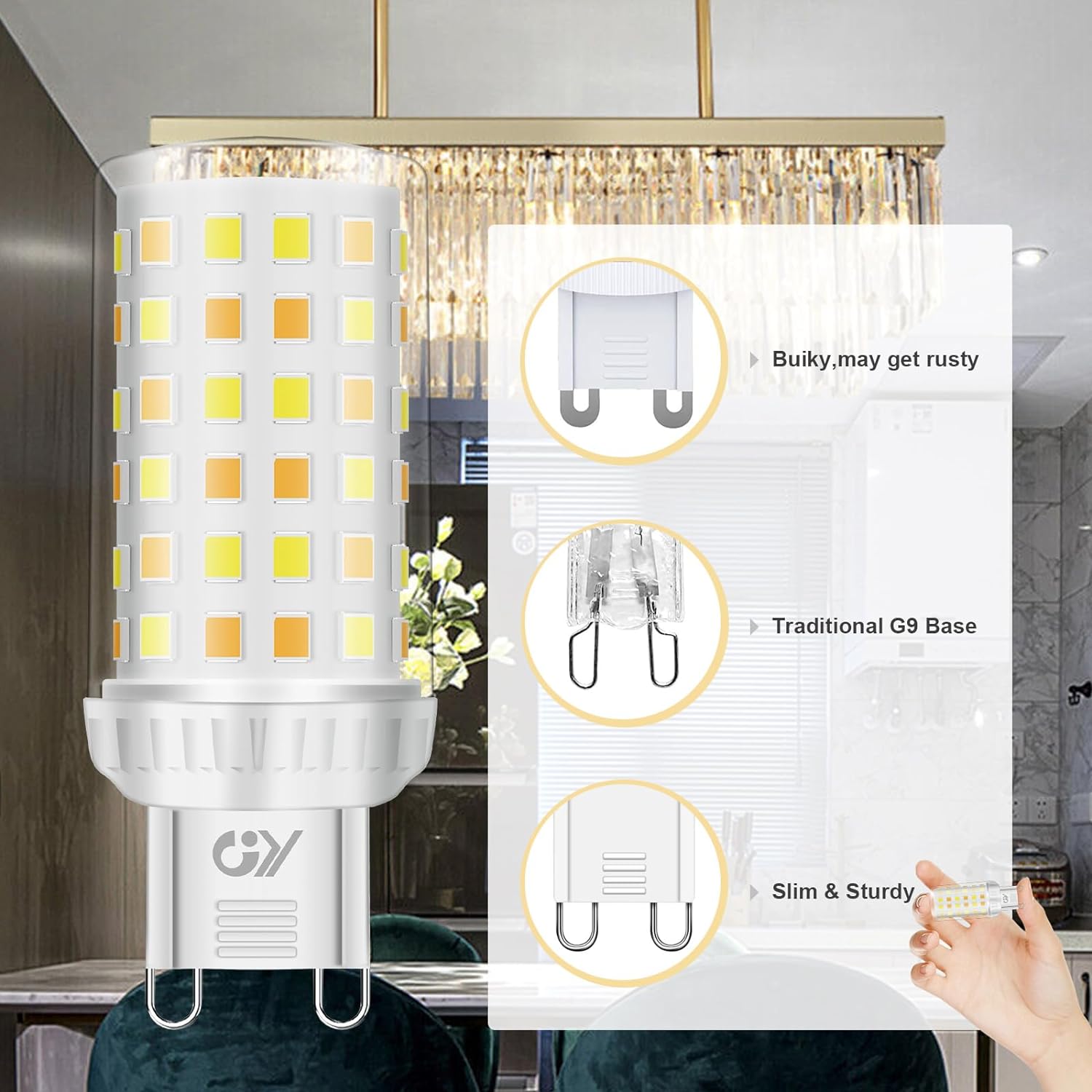 GY G9 LED Smart WiFi Lampe 4W 440 Lumen Kompatibel mit Alexa und Google