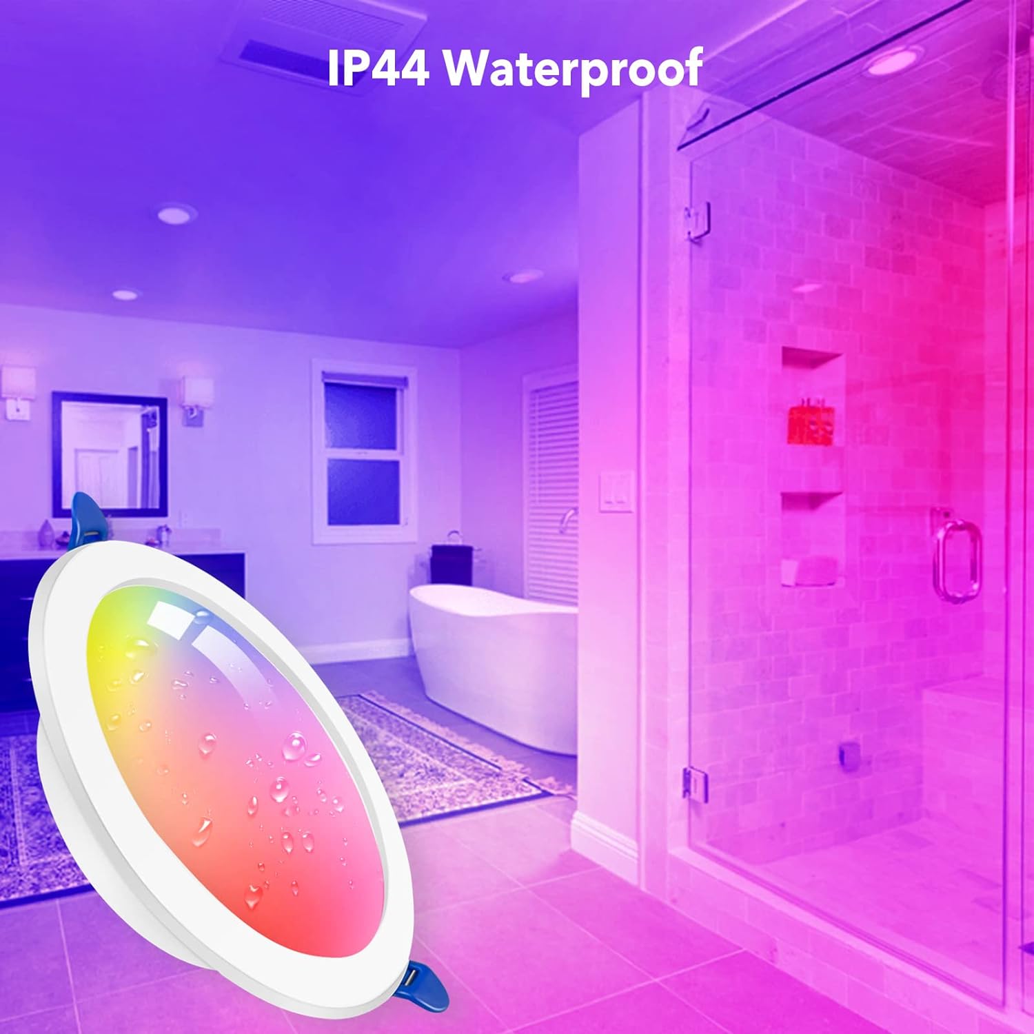 GY Spot LED RGB WiFi Smart GU10 7W Dimmerabile compatibile con Alexa e Google Home