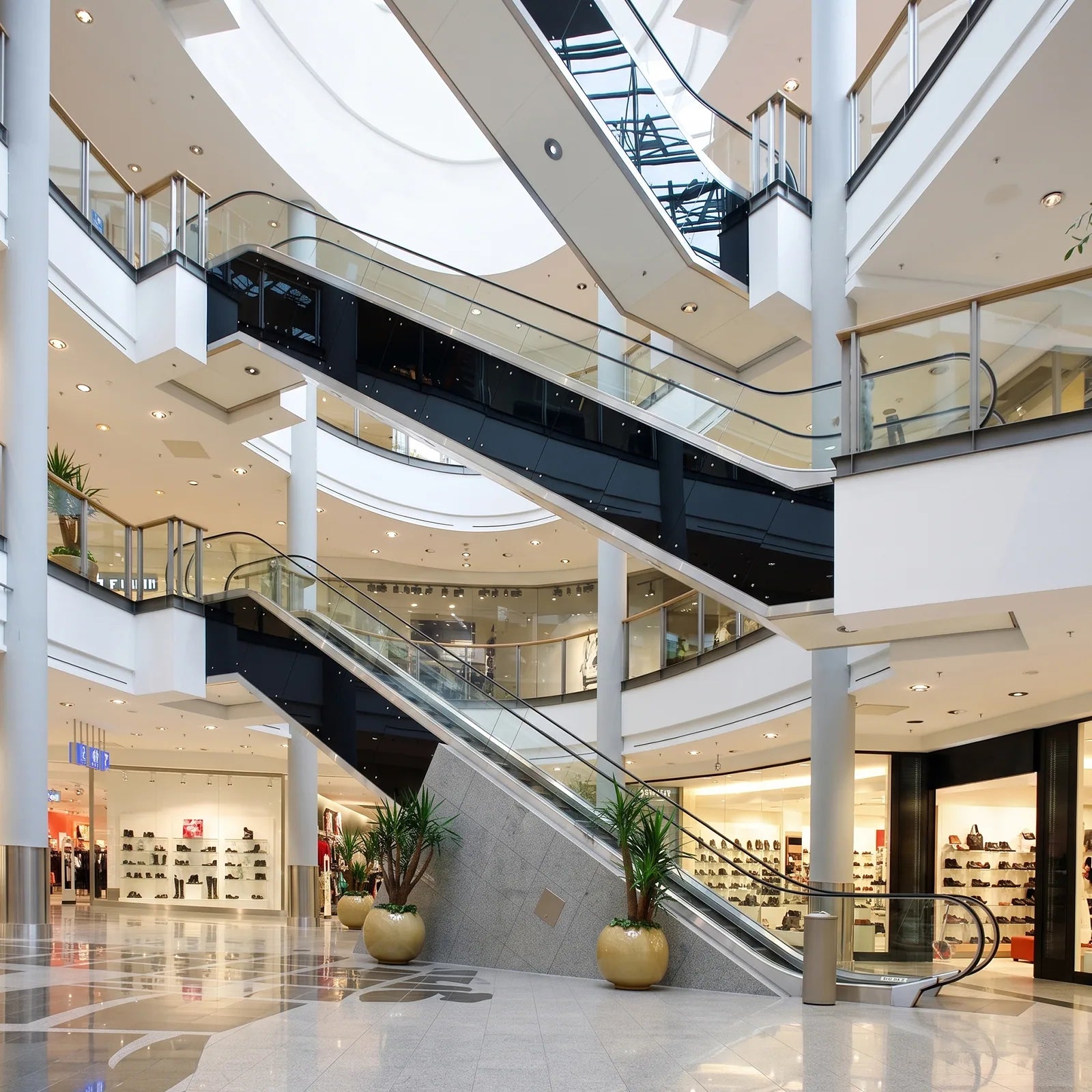 Energy-efficient lighting in a retail store