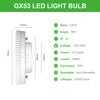 Lampadine LED GX53 4.9W, 668lm, 3000K/4000K